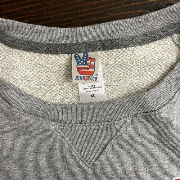 Junk Food Patriots Football Crewneck Sweatshirt Size XL - Picture 6 of 6